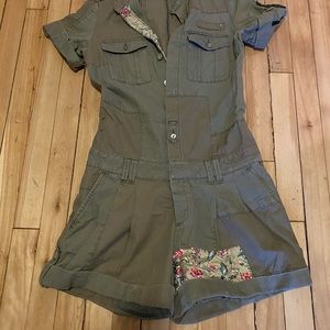 Replay Jeans Military Style Jumpsuit Size Small